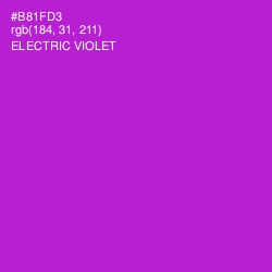 #B81FD3 - Electric Violet Color Image