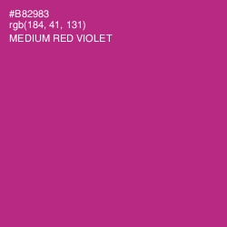 #B82983 - Medium Red Violet Color Image