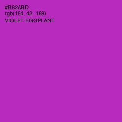 #B82ABD - Violet Eggplant Color Image