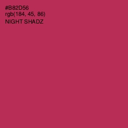 #B82D56 - Night Shadz Color Image