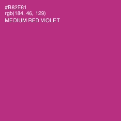 #B82E81 - Medium Red Violet Color Image