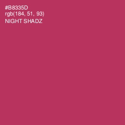 #B8335D - Night Shadz Color Image