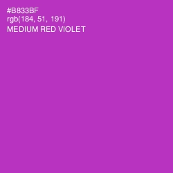 #B833BF - Medium Red Violet Color Image