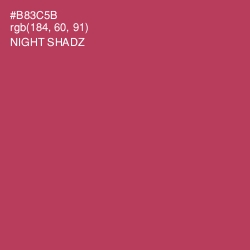 #B83C5B - Night Shadz Color Image