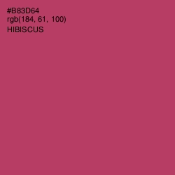 #B83D64 - Hibiscus Color Image