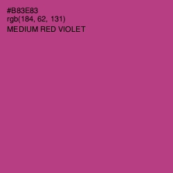 #B83E83 - Medium Red Violet Color Image