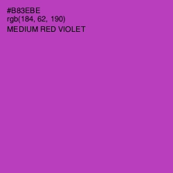 #B83EBE - Medium Red Violet Color Image