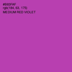 #B83FAF - Medium Red Violet Color Image