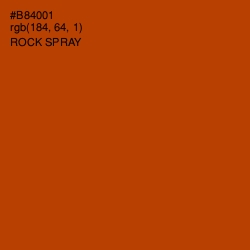 #B84001 - Rock Spray Color Image