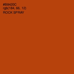 #B8420C - Rock Spray Color Image