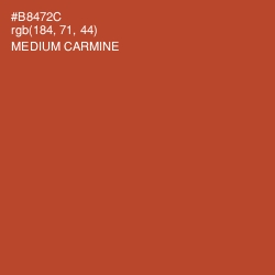 #B8472C - Medium Carmine Color Image