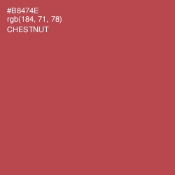 #B8474E - Chestnut Color Image