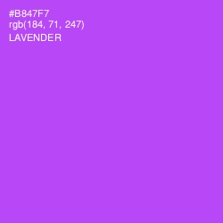 #B847F7 - Lavender Color Image