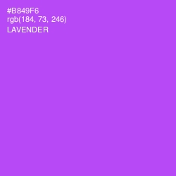 #B849F6 - Lavender Color Image
