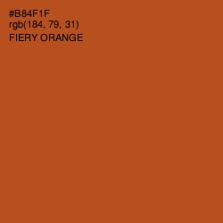 #B84F1F - Fiery Orange Color Image