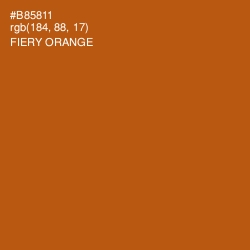 #B85811 - Fiery Orange Color Image