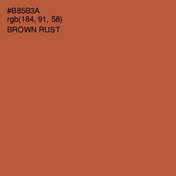 #B85B3A - Brown Rust Color Image