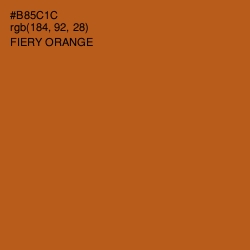 #B85C1C - Fiery Orange Color Image