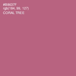 #B8637F - Coral Tree Color Image