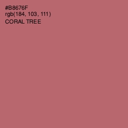#B8676F - Coral Tree Color Image