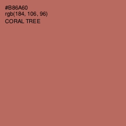 #B86A60 - Coral Tree Color Image