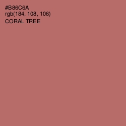 #B86C6A - Coral Tree Color Image