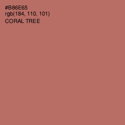 #B86E65 - Coral Tree Color Image