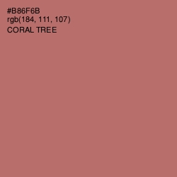 #B86F6B - Coral Tree Color Image