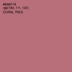 #B86F7A - Coral Tree Color Image