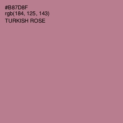 #B87D8F - Turkish Rose Color Image