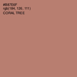 #B87E6F - Coral Tree Color Image