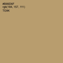 #B89D6F - Teak Color Image