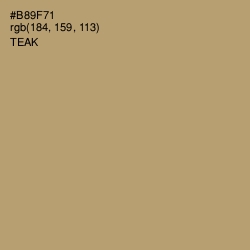 #B89F71 - Teak Color Image