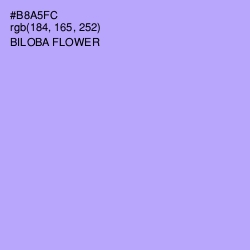 #B8A5FC - Biloba Flower Color Image