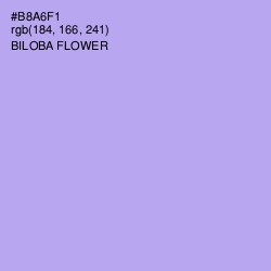 #B8A6F1 - Biloba Flower Color Image