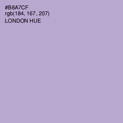 #B8A7CF - London Hue Color Image