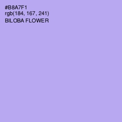 #B8A7F1 - Biloba Flower Color Image