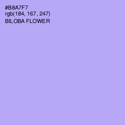 #B8A7F7 - Biloba Flower Color Image