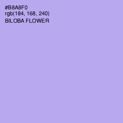 #B8A8F0 - Biloba Flower Color Image