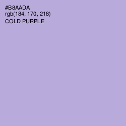 #B8AADA - Cold Purple Color Image