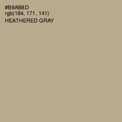#B8AB8D - Heathered Gray Color Image