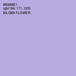 #B8ABE1 - Biloba Flower Color Image