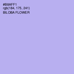 #B8AFF1 - Biloba Flower Color Image