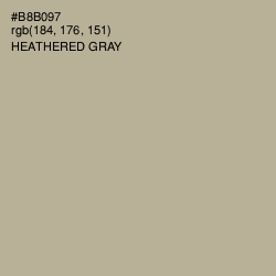 #B8B097 - Heathered Gray Color Image