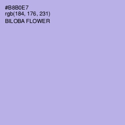 #B8B0E7 - Biloba Flower Color Image