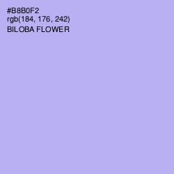 #B8B0F2 - Biloba Flower Color Image