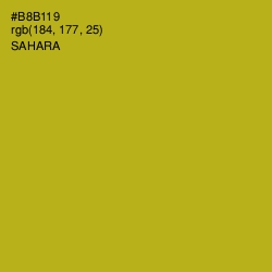 #B8B119 - Sahara Color Image