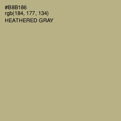 #B8B186 - Heathered Gray Color Image