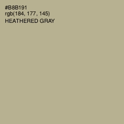 #B8B191 - Heathered Gray Color Image