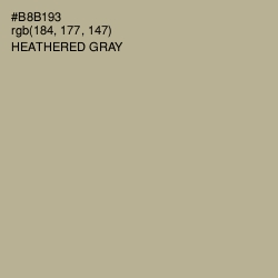 #B8B193 - Heathered Gray Color Image